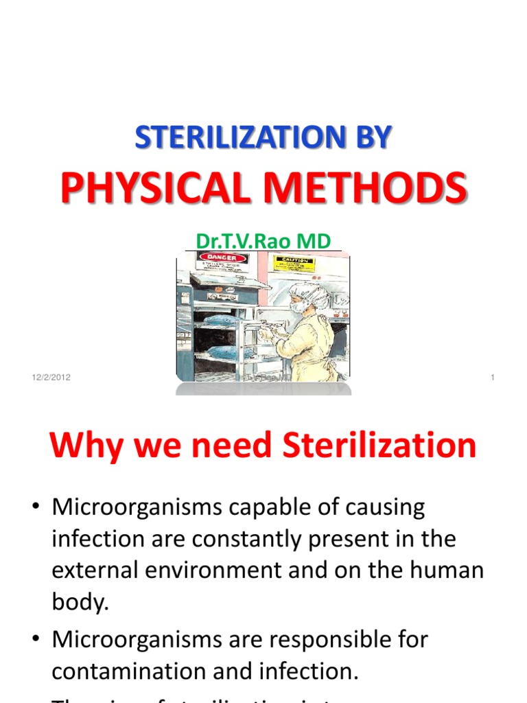 Sterilization by Physical Methods | PDF | Sterilization (Microbiology ...