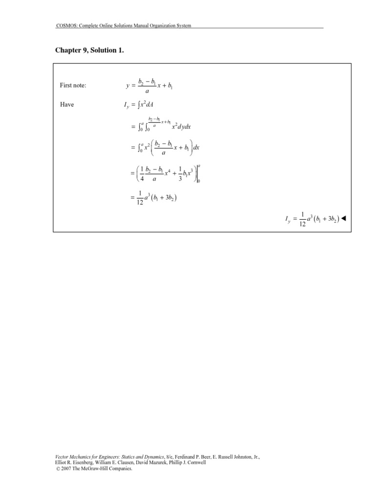 cap 09 vector mechanics for engineers static solution