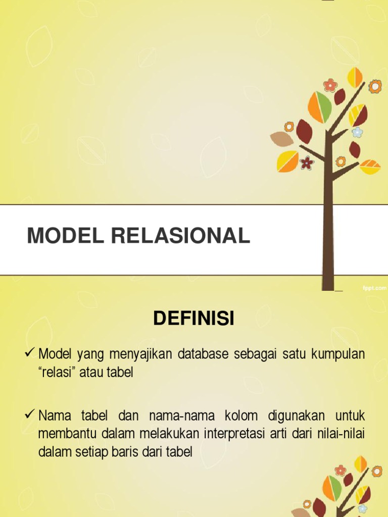 Model Relasional Database | PDF