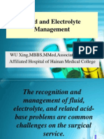 Body Fluid Electrolyte Management
