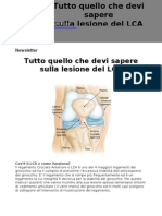 Newsletter Tutto Quello Che Devi Sapere Sulla Lesione Del LCA - Dott Raffaello Riccio - www.raffaelloriccio.com