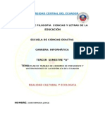 Planes de Trabajo de Los Binomios de Presidente y Vicepresidente Del Ecuador