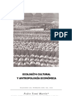 Ecologia Cultural y Antropologia Economica