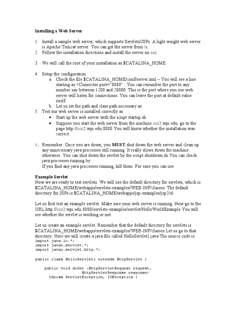 Project Interface | Download Free PDF | Java Servlet | Web Server
