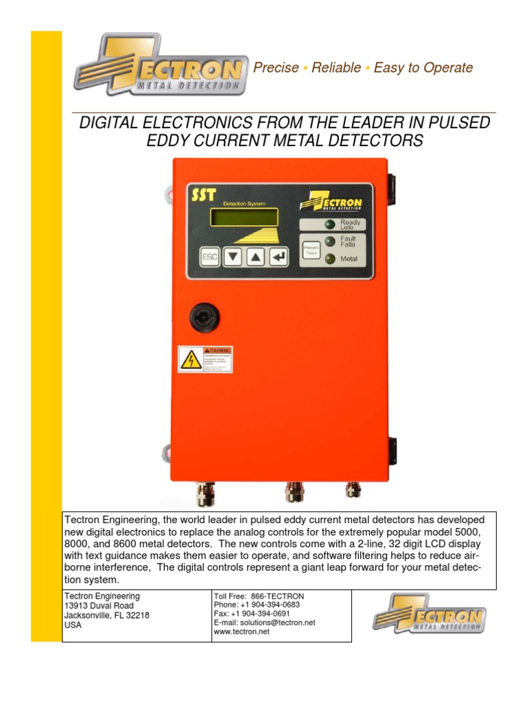 Unidad de Control Detector de Metales TECTRON | PDF