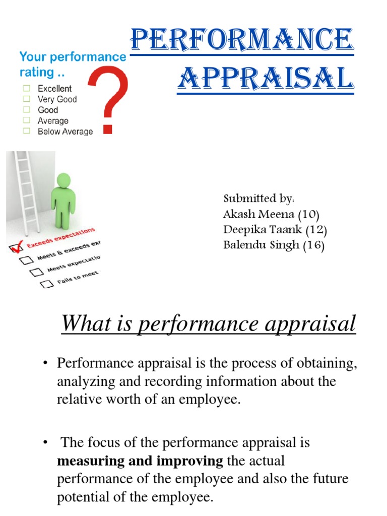 Performance Appraisal Final | PDF | Performance Appraisal | Human ...