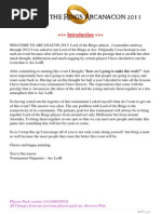 Download Arcanacon 2013 Lord of the Rings Players Pack  by TS SN115272761 doc pdf