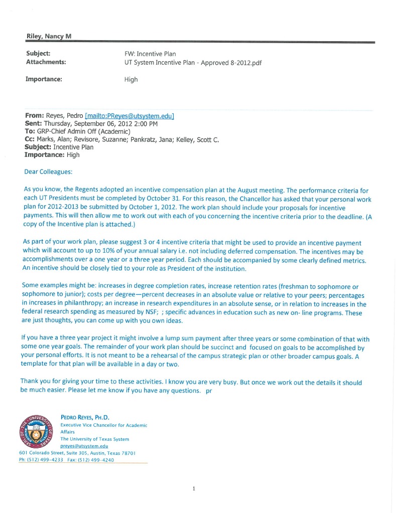 Incentive Plan Letter | PDF