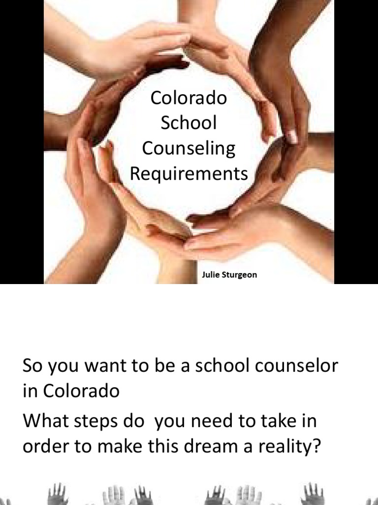 Colorado School Counseling Requirements PDF School Counselor