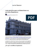 Guía práctica para reclamaciones en servicios financieros