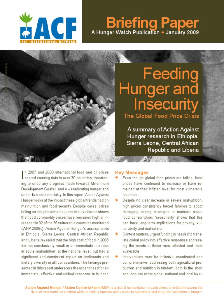 Impact of Food Prices on Malnutrition | PDF | Malnutrition | Food Security