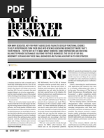 A Big Believer in Small