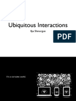 Ubiquitous Interactions