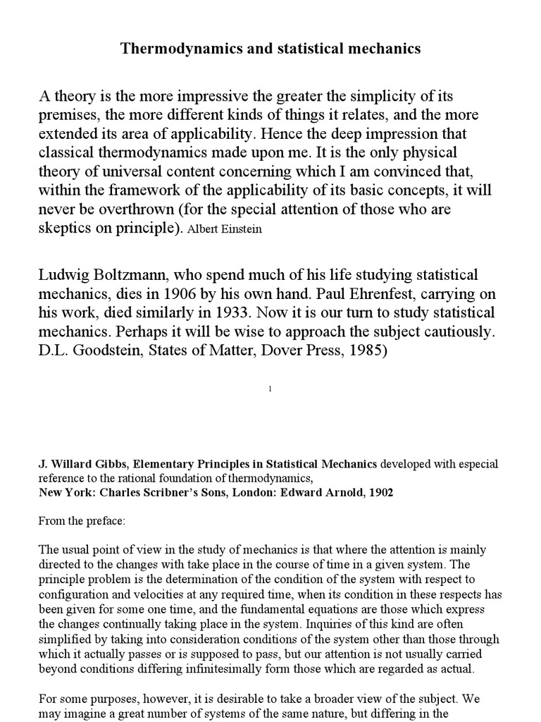 Foundations of Statistical Mechanics | PDF | Boson | Statistical Mechanics