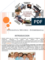 Inteligencia Múltiple - Interpersonal