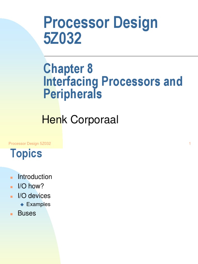 I/O Processor and Peripheral Design Guide | PDF