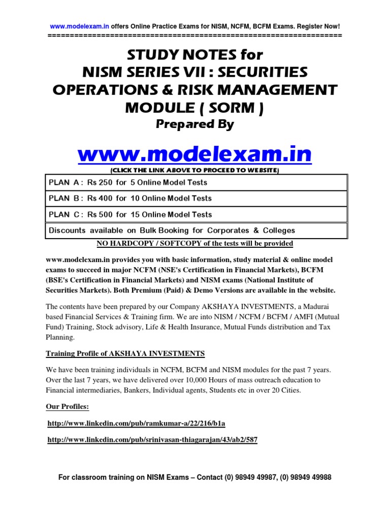 nism-securities-operations-and-risk-management-practice-test-nism-sorm-stock-market