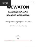 Download Wewaton Panulise Basa Jawa Nganggo Aksara Jawa  Padmasoekotjo  by Suhadi Jogja SN115316094 doc pdf