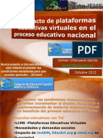 Impacto de Plataforma Educativas Virtuales en El Proceso Educativo Nacional.