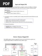 Input and Output (I/O)