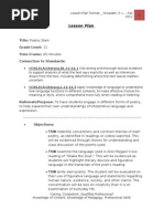 Download Lesson Plan 2- EnG 11 Poetry by mackenzie8789 SN115349178 doc pdf