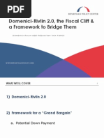 Domenici-Rivlin 2.0, the Fiscal Cliff & a Framework to Bridge Them