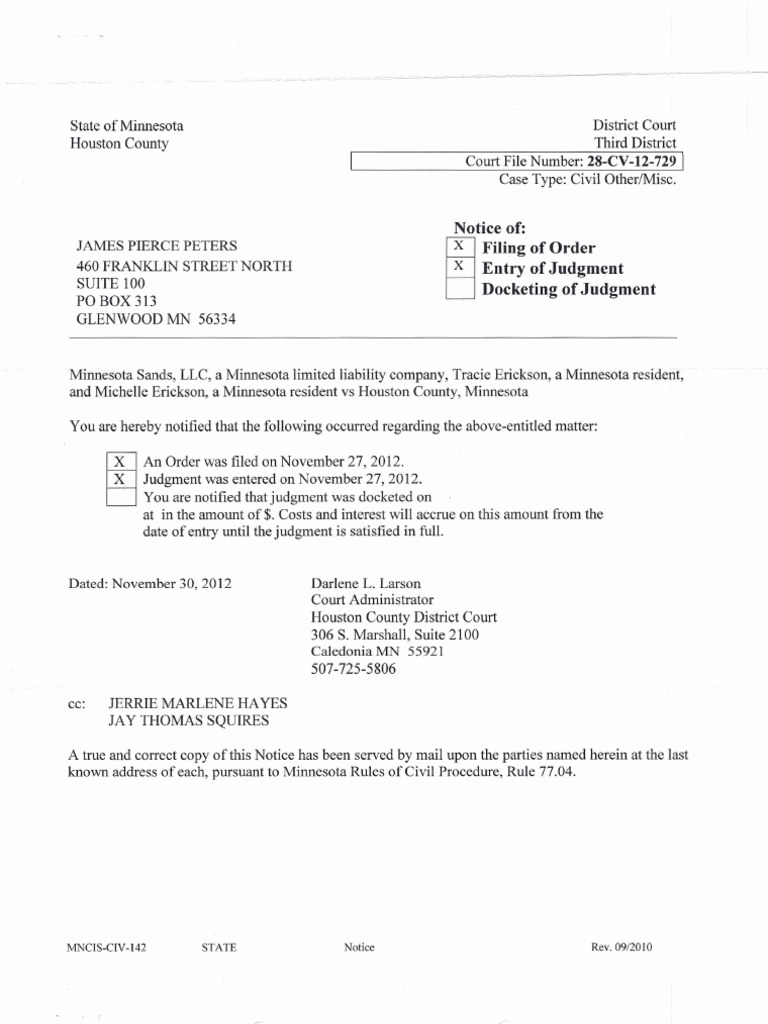 Court Order Judgment 11 2012 | PDF | Judgment (Law) | Separation Of Powers