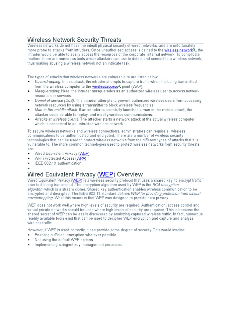 Wireless Network Security | PDF | Radius | Wireless Lan
