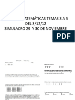 SIMULACRO  29 Y 30 DE NOV +CONTROL MATEMÁTICAS TEMAS 3 A 5 DEL 3 DICIEMBRE