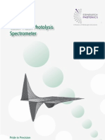 Laser Flash Photolysis Spectrometer: Pride in Precision