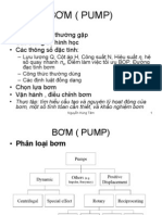 Bơm (Pump) : - Dẫn nhập - Các lọai bơm thường gặp - Các thông số hình học - Các thông số đặc tính