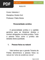 01 - Direito Civil - Pablo Stolze - Aula 01