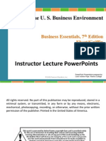 The U. S. Business Environment: Instructor Lecture Powerpoints