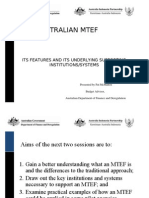 The Australians Mid-Term Expenditure Framework (MTEF) - Its Features and Its Underlying Supporting Institutions/Systems