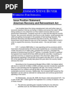 American Recovery and Reinvestment Act