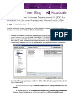 Using The Windows SDK For Windows 8 With Vs C++ 2010