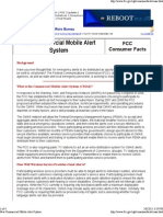 New Commercial Mobile Alert System