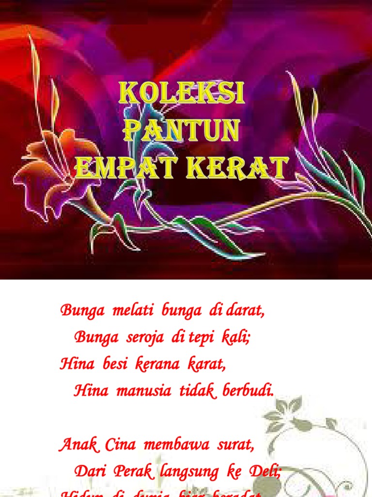 Koleksi Pantun Empat Kerat