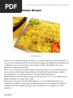 Hyderabad Chicken Biryani