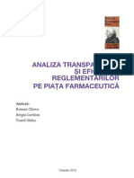 Analiza Reglementarea Pietei Farmaceutice