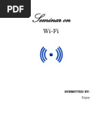 Seminar On: Wi-Fi