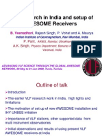 VLF Research in India and Setup of AWESOME Receivers by B. Veenadhari, et al., Indian Institute of Geomagnetism, Navi Mumbai, India, June 2009.