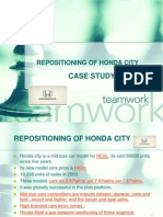 Repositioning of Honda City