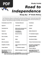 Road to Independence Study Guide
