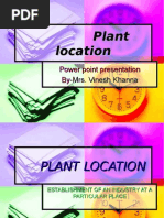 Download Plant Location by vineshkhushikhanna SN11549390 doc pdf