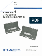 Ailtech 7600 Series Noise Generator Operation and Service Manual, 11-1980.