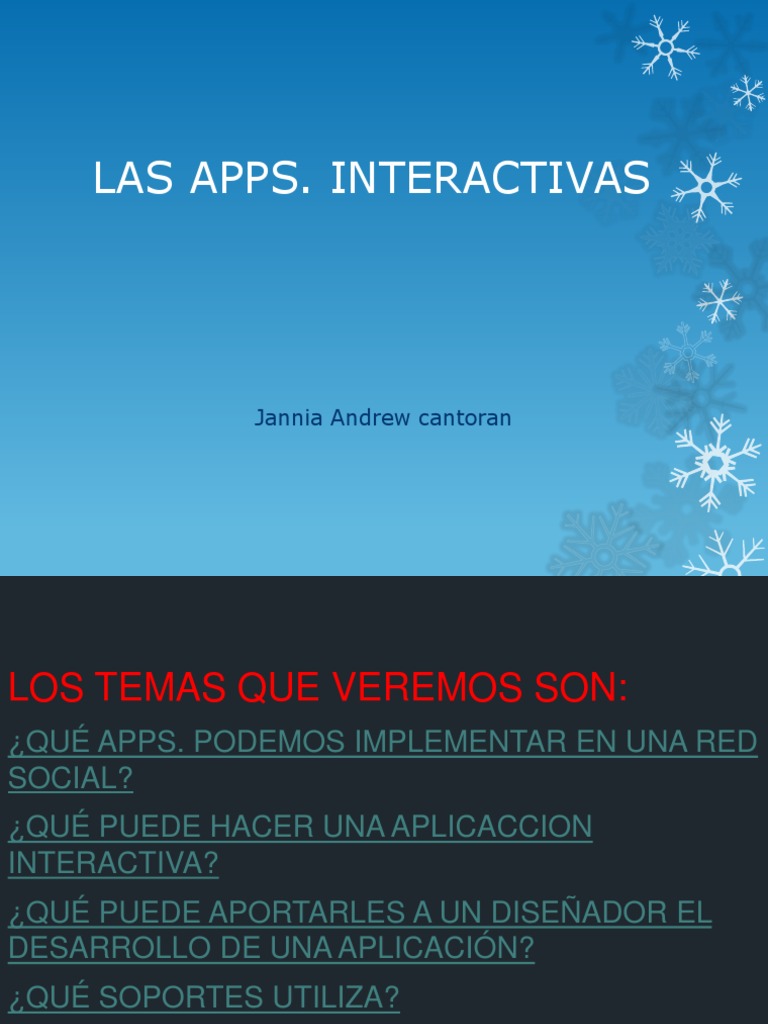 Apps Interactivas en Redes Sociales | PDF