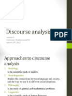 Discourse Analysis