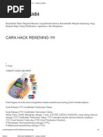 CARA HACK REKENING !!!!! Lombok - Creck84