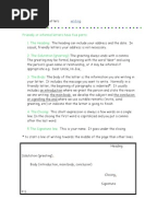 Sample Answer for Informal Letter